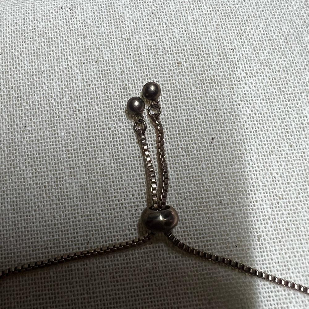 Rose Gold Adjustable Rhinestone Bracelet - Picture 5 of 5